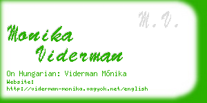 monika viderman business card